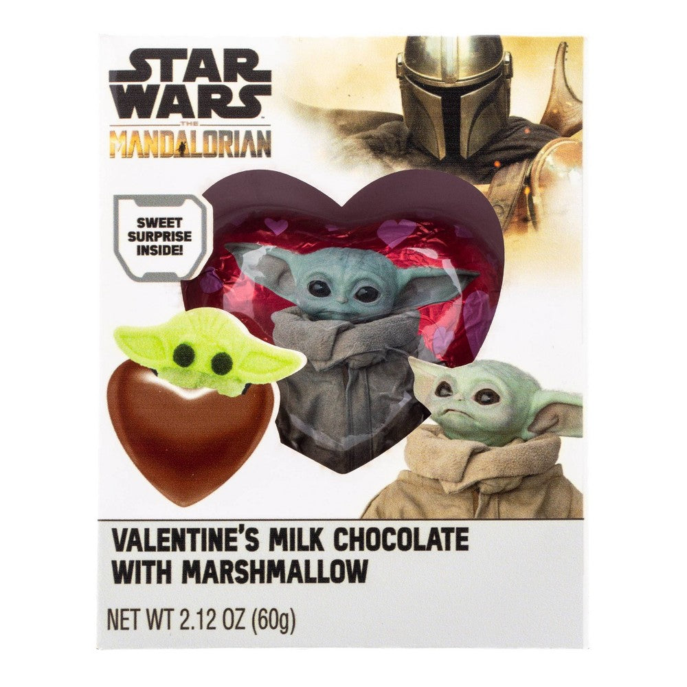 Star Wars the Mandalorian Chocolate Heart with Marshmallow