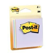 Post-it Notes 4pk 3" X 3" 50 Sheet/Pad Beachside Café CollectionPost-it
