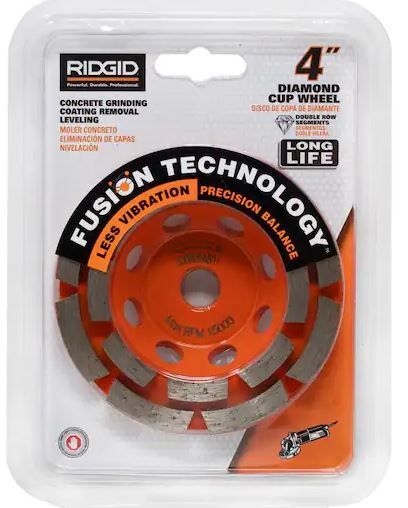 RIDGID 4 pulgadas. Diamante de doble hilera