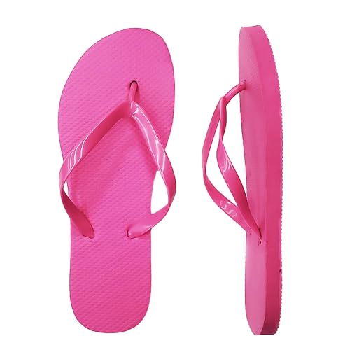 Flip Flop Sandals for Woman, Great for Beach or Casual Wear, Pink (Pink, US Footwear Size System, Adult, Women