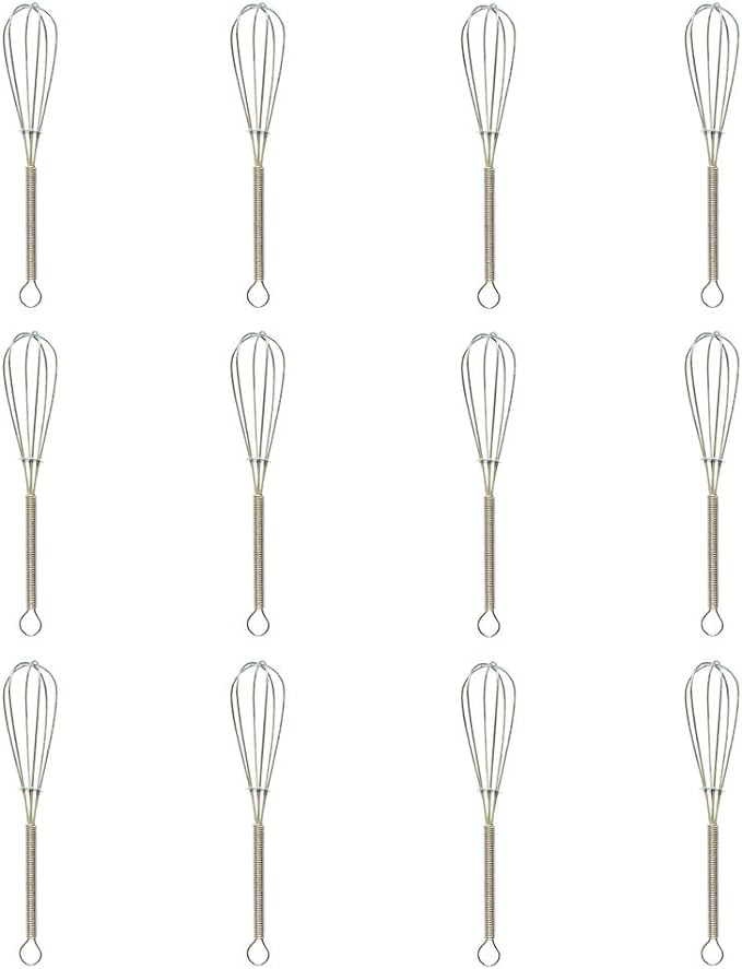 Mini Whisks 5 Inches 12Pcs Small Wire Whisk