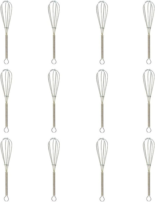 Mini Whisks 5 Inches 12Pcs Small Wire Whisk