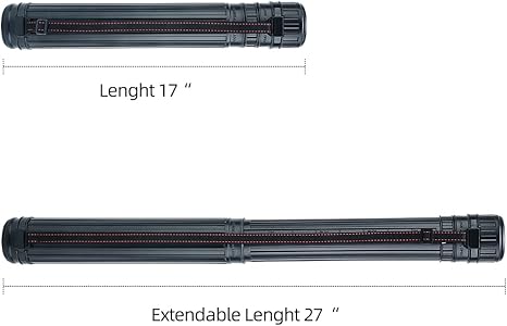 Small Poster Tube Storage 17“ to 27” Extendable for Documents Blueprints Artworks Scrolls