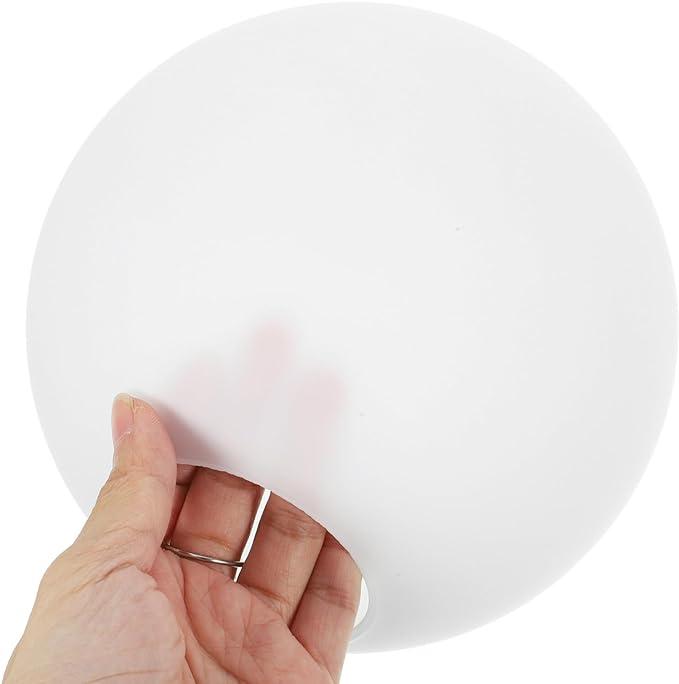 7-Inch White Glass Globe Lamp Shade Replacement