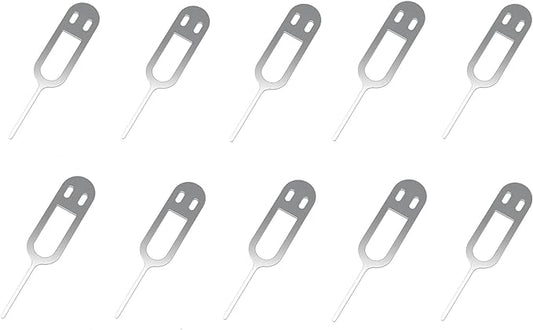 10 piezas de teléfonos móviles bandeja de tarjeta SIM herramienta de extracción de apertura Pin eyector adecuado para la mayoría de los teléfonos inteligentes