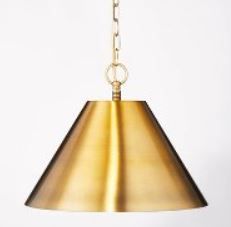 Metal Pendant Ceiling Light - T-Gold