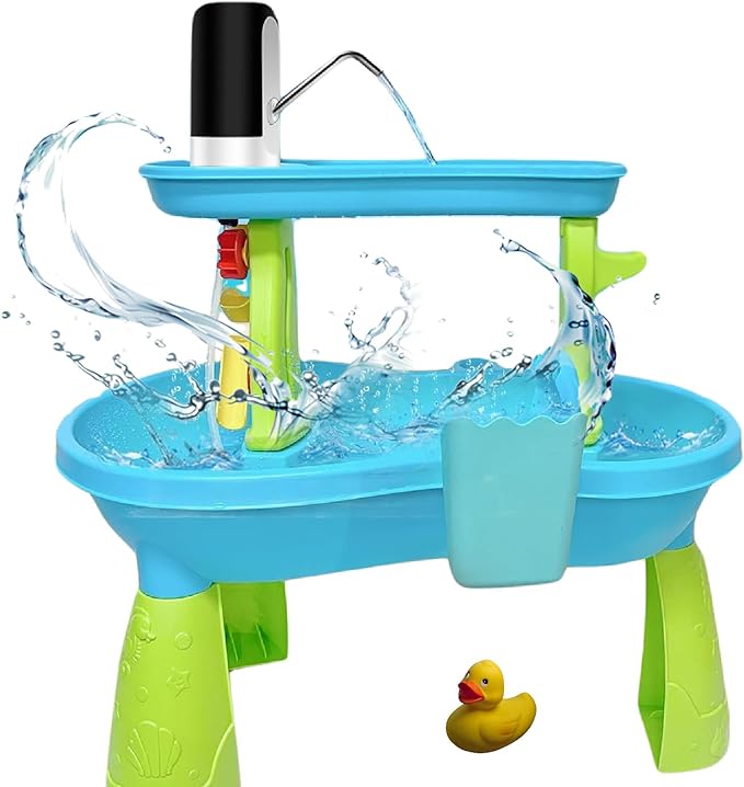 Mini Water Pump Fun Summer Outdoor for Kids-Work Continuously for 3 Hours,Water Table0