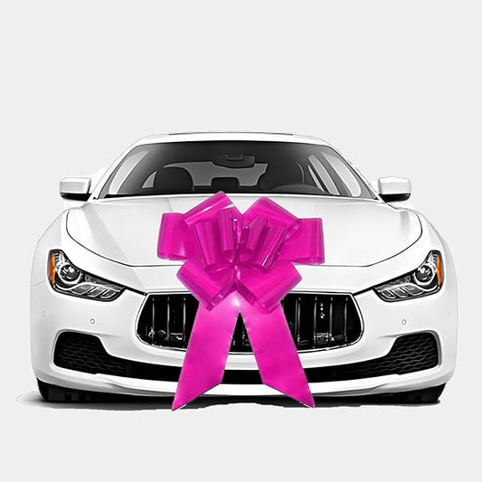 Pink,30 inch,1 pc,Large Butterfly Shape Gift Bow,Giant Pull Bow for Car,Birthday,New Houses