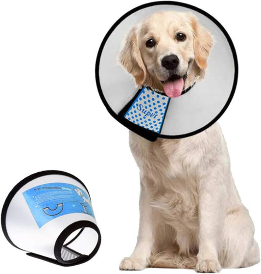 L Supet Dog Cone Collar Adjustable After Surgery