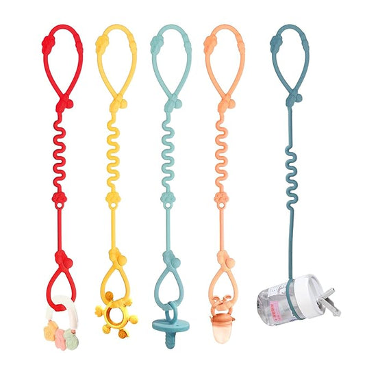 5 Pack Adjustable Toy Safety Straps for Baby