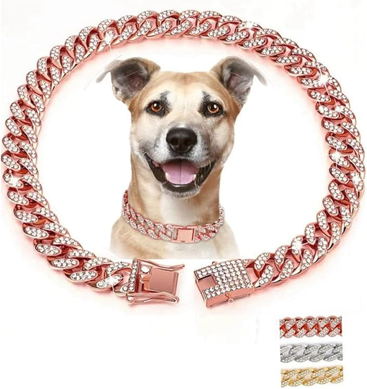 12" Rose Gold Dog Collar