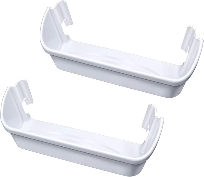 2 pack 240323001 Refrigerator Door Bin, Refrigerator Side Shelf Replacement Part, (15.95in long), Fit for frigidaire kenmore, Replace AP2115741, PS429724, AH429724, 240323007, (DON’T fit freezer door)