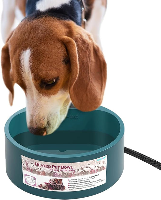 2.2L Heated Water Bowl for Outdoor