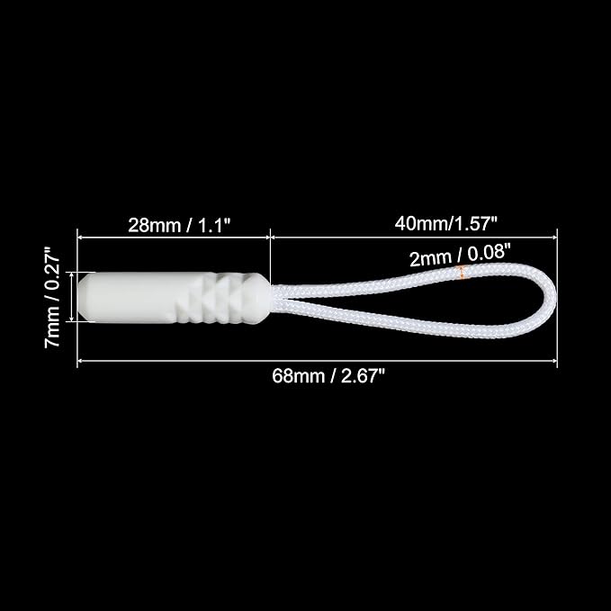 10 Pack  Zipper Pulls Extension Handle Cord