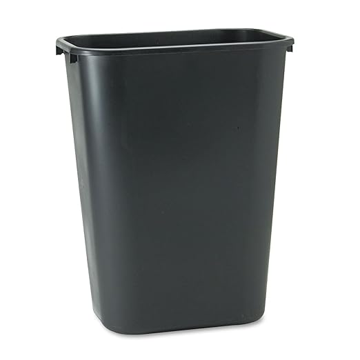 RCP295700BK - Deskside Plastic Wastebasket