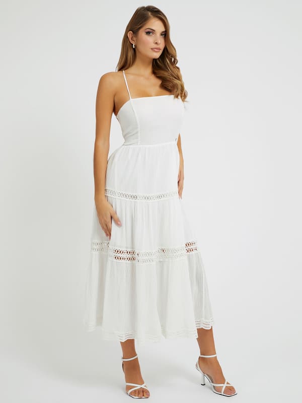 XS Guess Lace up Long Dress