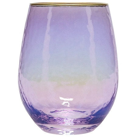 Modern Expressions Iridescent Purple Wine Glass