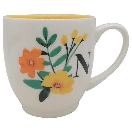 Modern Expressions Floral Monogram Mug N