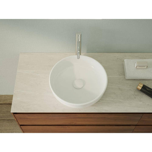 Glacier Bay 15.7 in. Ceramic Round Vessel Bathroom Sink in White