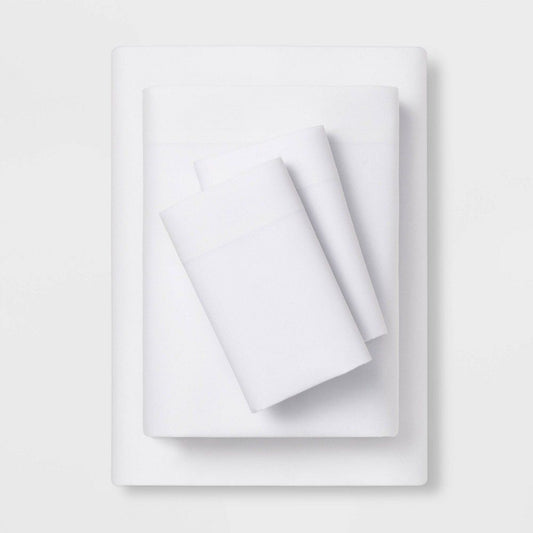 Easy Care Solid Sheet Set-White : Full