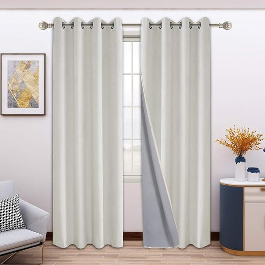 2 Pc. Light Blocking Energy Saving Grommet Drapes 52x95"