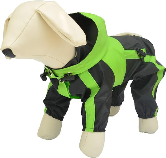 Lovelonglong Dog Hooded Raincoat