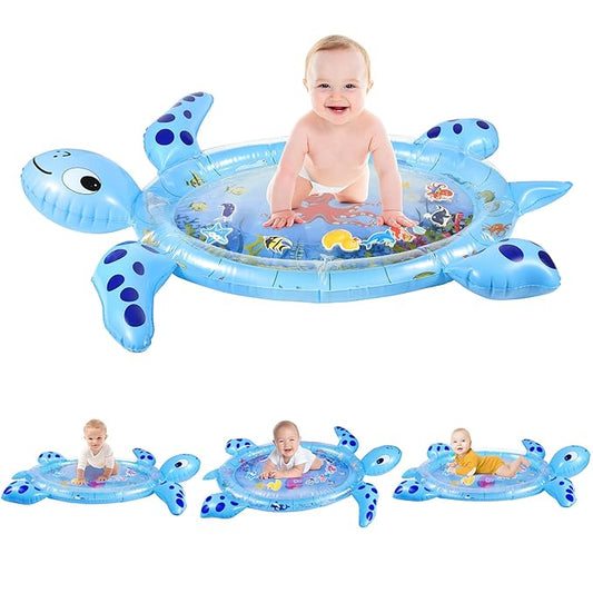 Inflatable Tummy Time Water Mat Sea Turtle Shape