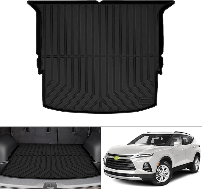 T TGBROS Cargo Mat Custom Fit for 2019-2022 Chevrolet Chevy Blazer Accessories All Weather Cargo Liner Rear Trunk Liner Black Non-Slip