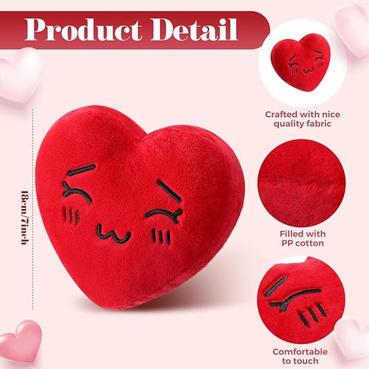 7"  Heart Shape Plush Pillow