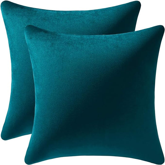 18x18 Teal: 2 Pk Pillow Covers