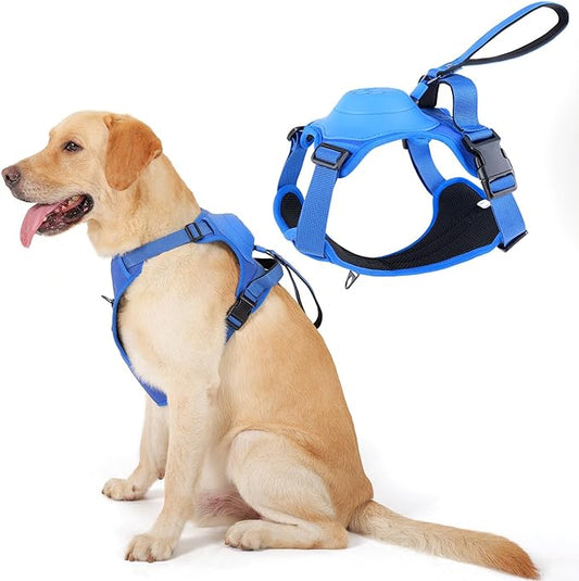 Large Dog Harness with Retractable Leash