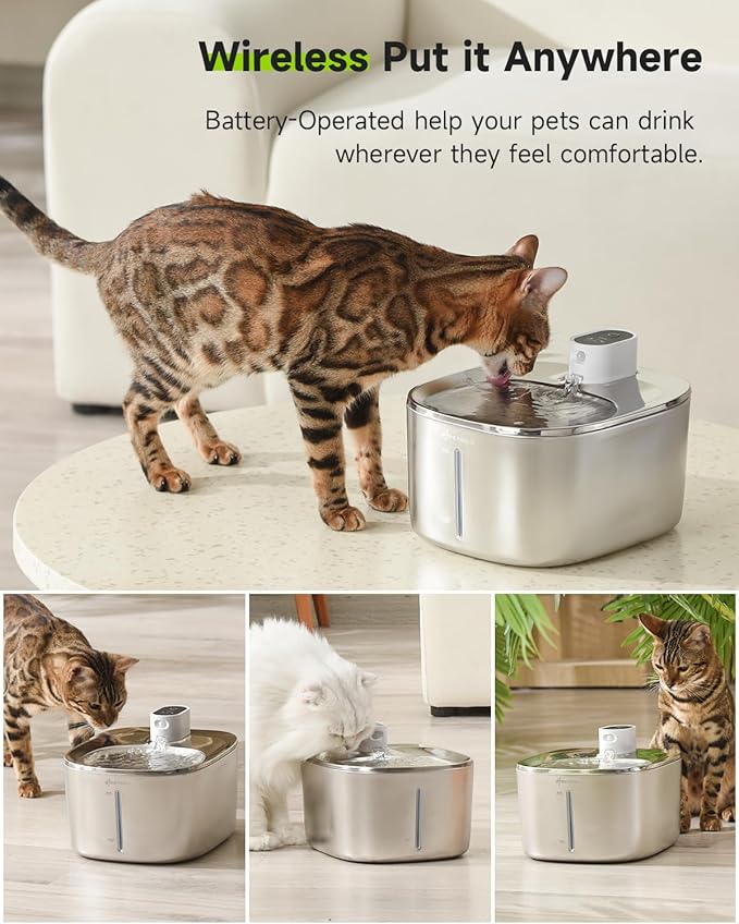 Stainless Pet Fountain FS10 Pro