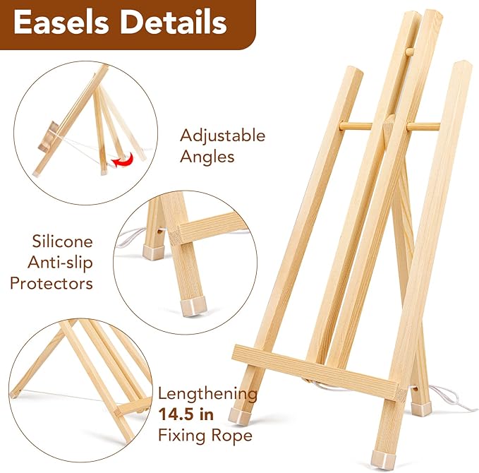 16"  Easel Stand for Painting Canvases, Art, and Crafts, Tripod