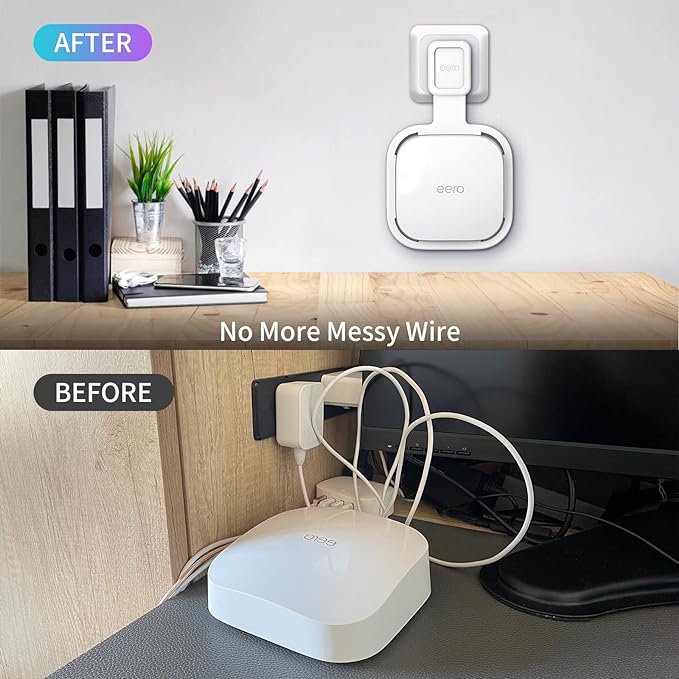 3Pack Wall Mount Holder for eero Pro 6e/Pro 6 Mesh Wi-Fi System