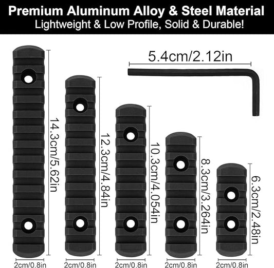 IEKEODI Picatinny Rail, 5,7,9,11,13 Slot Picatinny