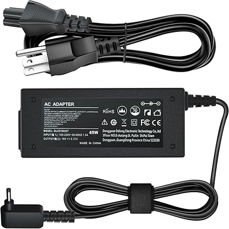 19V 2.37A 45W AC Adapter Laptop Charger for Acer Aspire 5 A515-44 A515-46 A515-54 A515-54G A515-55 A515-56 A517-52; Acer Chromebook R11 Series PA-1450-26 Power Cord