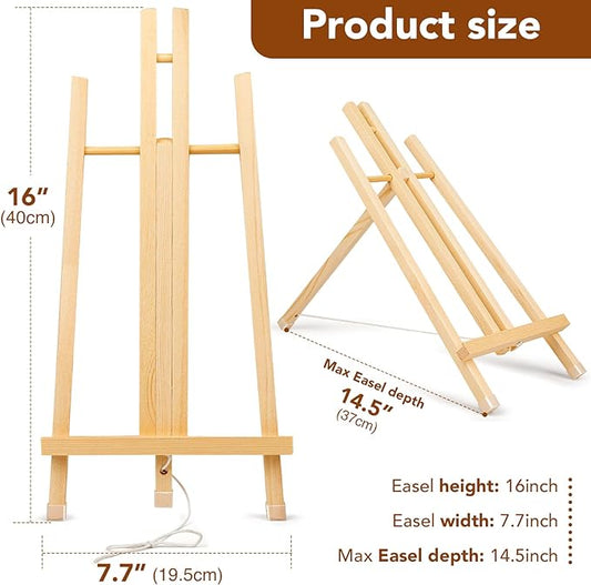 16"  Easel Stand for Painting Canvases, Art, and Crafts, Tripod