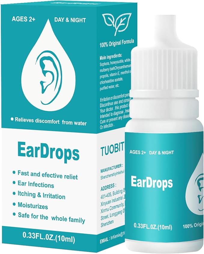 Ear Cleaner, Suitable for Daily use, Quick Ear Cleaning, 10ml Liquid +10 Cotton swabs