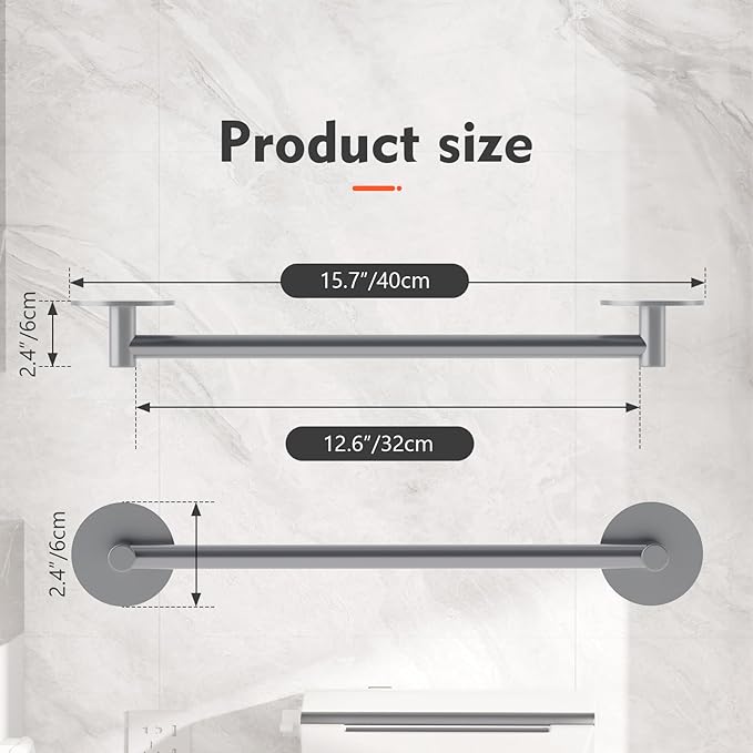 JAZ Face Towel Bar (Grey)