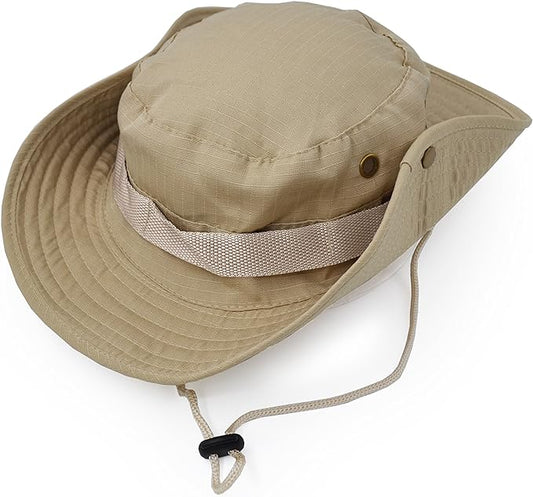 Outdoor Wide Brim Sun Protect Hat, Brown