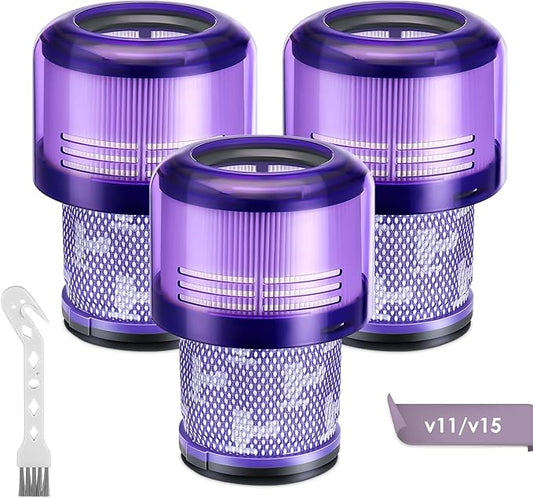 3 Pack V11 Vacuum Filters Replacement for Dyson V11 Cordless Vacuum