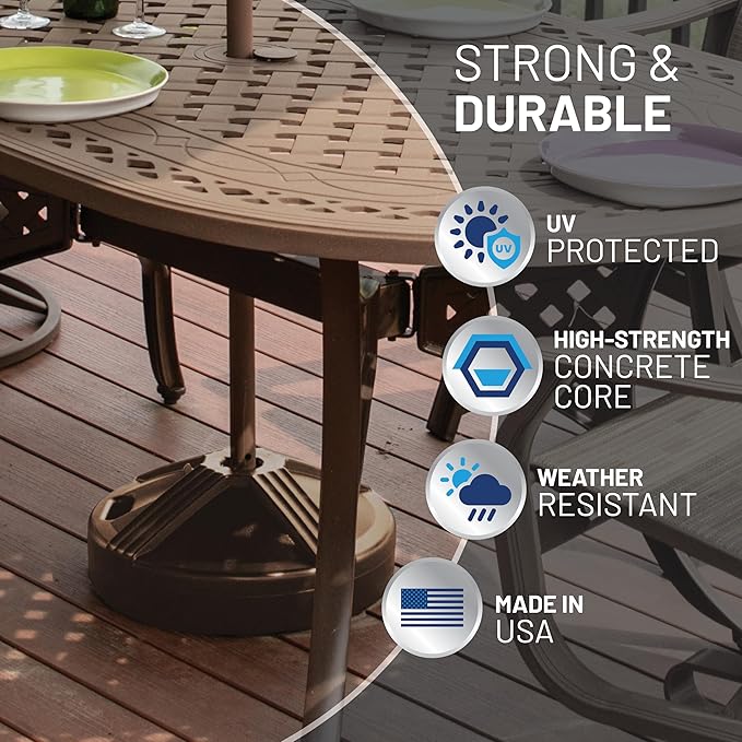 Durable Fillable Umbrella Base for Patio Table