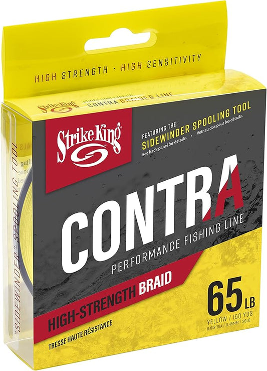 Strike King Contra Braid Performance Fishing Line, 150-Yards