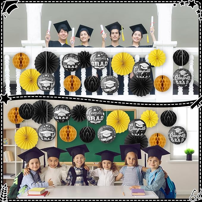 18 Pcs Graduation Hanging Decorations