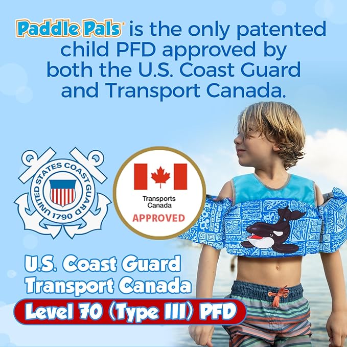 Body Glove Paddle Pals Learn to Swim Coast Guard Approved Kids Life Jacket PFD