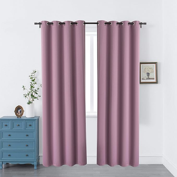 52x84" 2 Panel Grommet, Thermal Insulated Solid Drapes