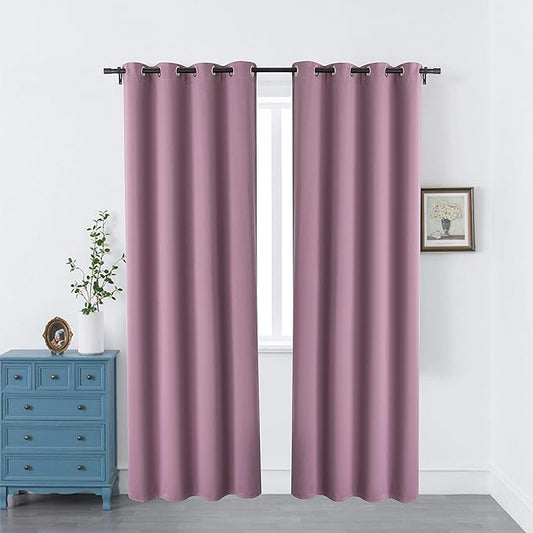 52x84" 2 Panel Grommet, Thermal Insulated Solid Drapes