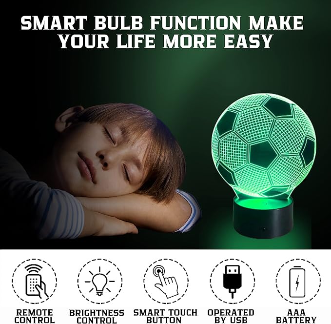 3D Soccer– Lights Lamp 3D Illusion Lamp