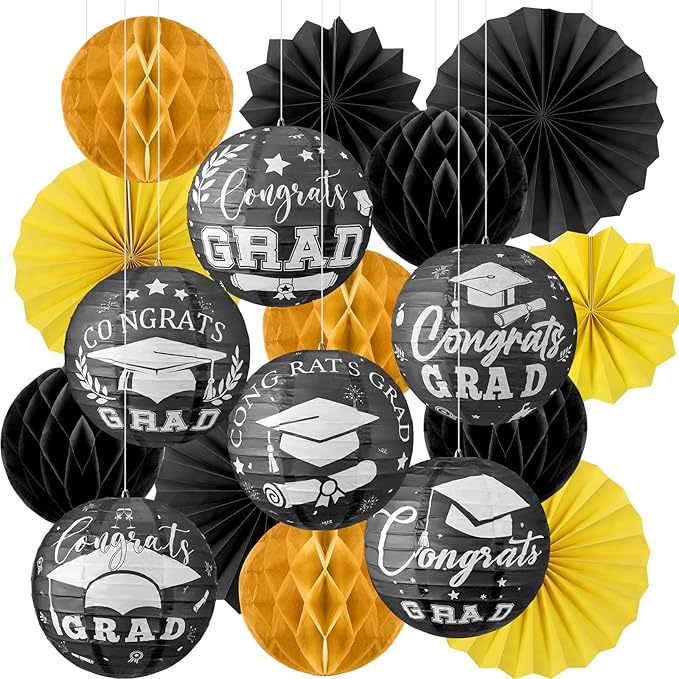 18 Pcs Graduation Hanging Decorations