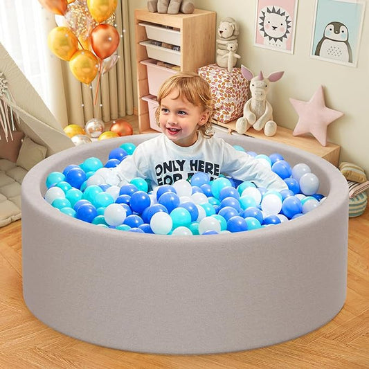 Foam Ball Pit, Large 40"×12" Ball Pit for Toddlers